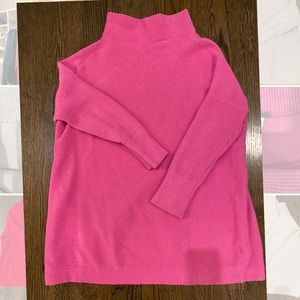 Free People electric pink slouchy ottoman tunic